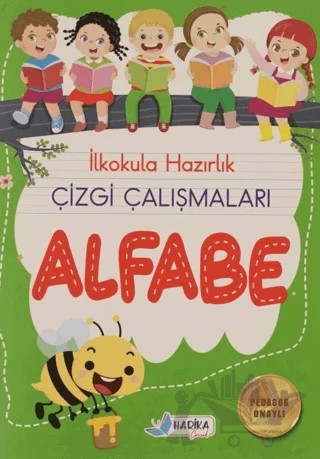 İlkokula Hazırlık Çizgi Çalışmaları Alfabe – Veysel Murat Erçoklu, Safiye Seval Savaş – Harika Çocuk Yayınları kitap kapağı