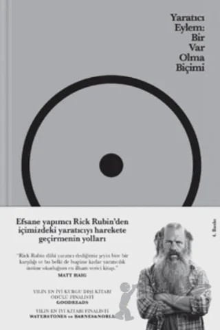 Yaratıcı Eylem: Bir Var Olma Biçimi – Rick Rubin – Domingo Yayınevi kitap kapağı