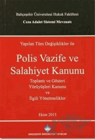 Polis Vazife ve Salahiyet Kanunu – Kolektif – Bahçeşehir Üniversitesi Yayınları kitap kapağı