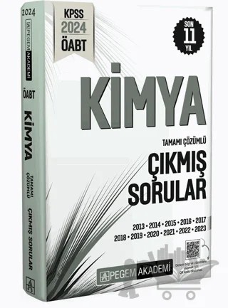 2024 KPSS ÖABT Kimya Tamamı Çözümlü Çıkmış Sorular – Kolektif – Pegem Akademi Yayıncılık kitap kapağı