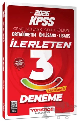 2027 KPSS Genel Yetenek Genel Kültür İlerleten 3 Deneme Çözümlü – Kolektif – Yönerge Yayınları kitap kapağı