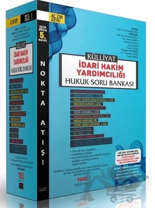 Külliyat İdari Hakim Yardımcılığı Hukuk Soru Bankası – Kolektif – Savaş Yayınevi kitap kapağı