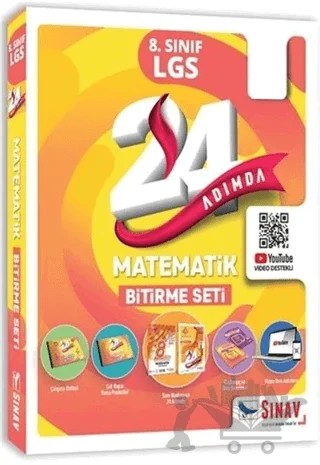 24 Adımda 8. Sınıf LGS Matematik Bitirme Seti – Kolektif – Sınav Yayınları kitap kapağı