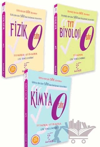 TYT İçin Sıfır Fizik - Kimya - Biyoloji Seti – Kolektif – Karekök Yayıncılık kitap kapağı