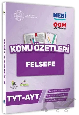 2025 YKS-TYT MEBİ-OGM Felsefe Pratik Konu Özet Kitabı Boyut Görsel Destekli – Kolektif – Karakutu Yayın kitap kapağı