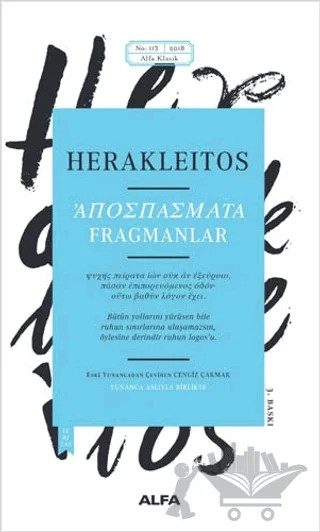 Fragmanlar – Herakleitos – Alfa Yayınları kitap kapağı