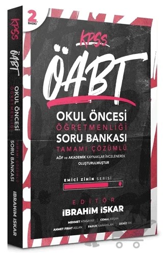 ÖABT Okul Öncesi Öğretmenliği Soru Bankası – İbrahim İşkar – Aklımdavar Yayıncılık kitap kapağı