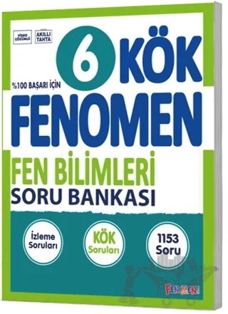 6. Sınıf Fen Bilimleri KÖK Soru Bankası – Kolektif – Fenomen Yayınları kitap kapağı