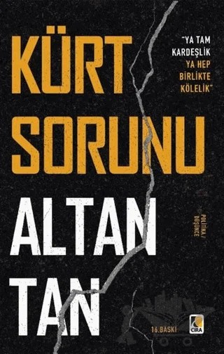 Kürt Sorunu – Altan Tan – Çıra Yayınları kitap kapağı