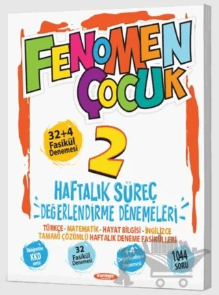 2. Sınıf 2 Haftalık Süreç Değerlendirme Denemeleri (32+4 Fasikül) – Kolektif – Fenomen Yayınları kitap kapağı