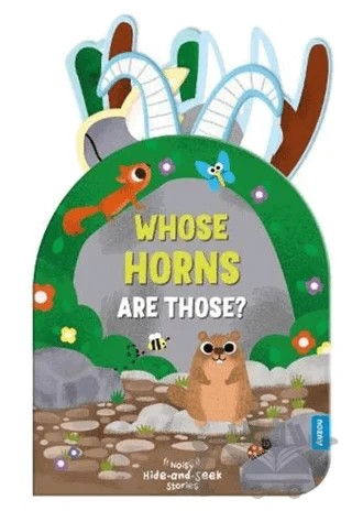 Noisy Hide and Seek: Whose Horns Are Those? – Carlo Beranek – Auzou Books kitap kapağı