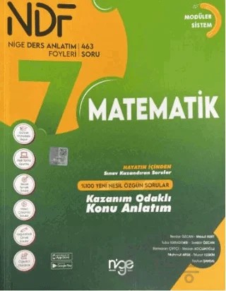 7. Sınıf Matematik Konu Anlatımlı – Kolektif – Startfen Yayınları kitap kapağı