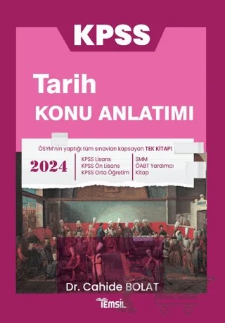 KPSS Tarih Konu Anlatımı – Cahide Bolat – Temsil Kitap kitap kapağı