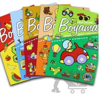 Okul Öncesi Boyama - Etkinlikli Eğlenceli Dev Boyama Kitabı (5 Kitap Takım) – Kolektif – Karatay Çocuk kitap kapağı