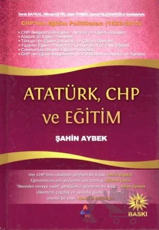 Atatürk, CHP ve Eğitim – Şahin Aybek – Sonçağ Yayınları kitap kapağı
