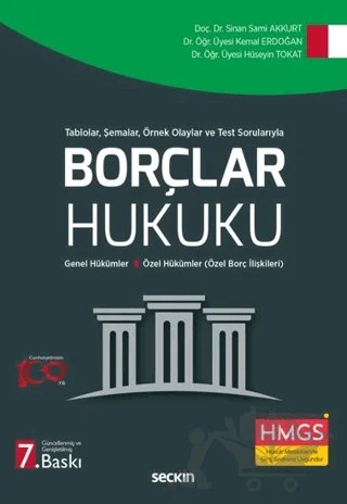 Borçlar Hukuku – Sinan Sami Akkurt, Hüseyin Tokat, Kemal Erdoğan – Seçkin Yayıncılık kitap kapağı