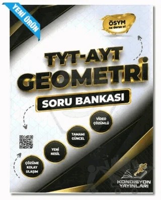 TYT-AYT Geometri Soru Bankası – Kolektif – Kondisyon Yayınları kitap kapağı