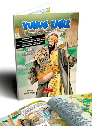 Yunus Emre Buğday İsteyen Yunus – Murat Sevinç – Bordo Ressam kitap kapağı