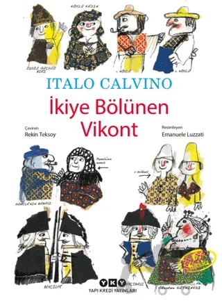 İkiye Bölünen Vikont – Italo Calvino – Yapı Kredi Yayınları kitap kapağı