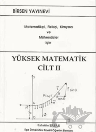 Yüksek Matematik Cilt: 2 – Bahattin Başar – Birsen Yayınevi kitap kapağı