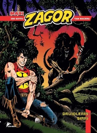 Zagor Maxi - Druidlerin Sırrı – Antonio Zamberletti – Çizgi Düşler Yayınevi kitap kapağı
