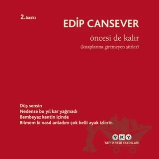 Öncesi de Kalır – Edip Cansever – Yapı Kredi Yayınları kitap kapağı