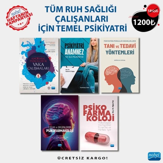 TÜM RUH SAĞLIĞI ÇALIŞANLARI İÇİN TEMEL PSİKİYATRİ – Thomas F. Oltmanns, Michele T. Martin, John M. Neale, Gerald C. Davison Yıldırım B. Doğan, Bahar Akoğlu, Beril Zeynep Hacıosman, Cansu Selin Yurtseven, Didem Dilge Kum, Elif Yöyen, Emel Aner Aktan, Esra Akcan, Esra Savaş, Fatma Biçer, Fatma Yalçın, Gözde Gündoğdu Meydaneri, Haydeh Faraji, İpek Okk – Haftanın Kampanyası kitap kapağı