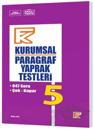 5. Sınıf Kurumsal Paragraf Yaprak Testleri – Kolektif – Fenomen Yayınları kitap kapağı