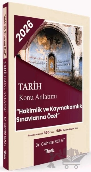 2026 Hakimlik Kaymakamlık Tarih Konu Anlatımı – Cahide Bolat – Temsil Kitap kitap kapağı