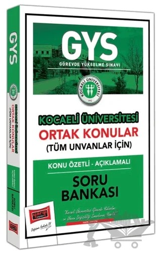 GYS Kocaeli Üniversitesi Tüm Ünvanlar İçin Ortak Konular Soru Bankası Görevde Yükselme – Kolektif – Yargı Yayınevi kitap kapağı
