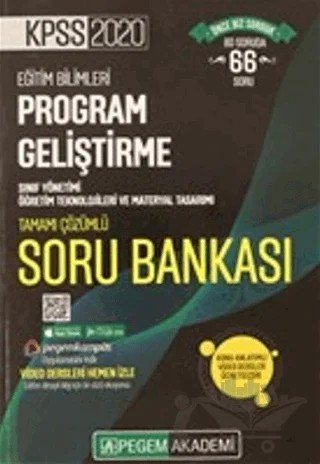 2020 KPSS Eğitim Bilimleri Tamamı Çözümlü Modüler Soru Bankası - Eğitim Bilimleri Program Geliştirme – Kolektif – Pegem Akademi Yayıncılık kitap kapağı
