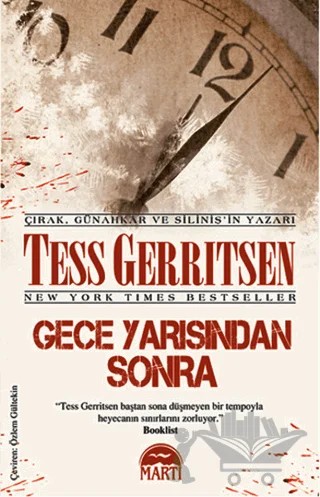 Gece Yarısından Sonra – Tess Gerritsen – Martı Yayınları kitap kapağı
