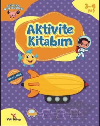 3-4 Yaş Aktivite Kitabım – Feyyaz Ulaş – Yeti Kitap kitap kapağı