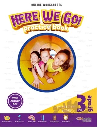 3. Sınıf Here We Go Practice Book – Kolektif – ONburda Yayınları kitap kapağı