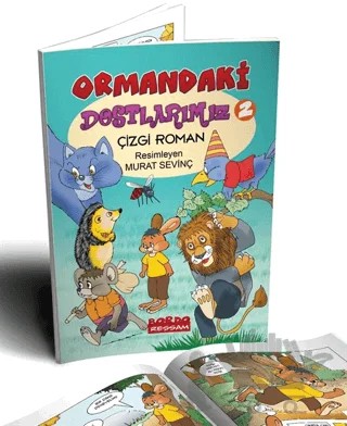 Ormandaki Dostlarımız 2 (Çizgi Roman) – Yusuf Yakup Sevinç – Bordo Ressam kitap kapağı