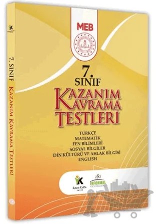 2025 7. Sınıf MEB Tüm Dersler Kazanım Kavrama Testleri KKT Yaprak Test Kitabı – Kolektif – Karakutu Yayın kitap kapağı