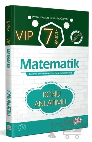 7. Sınıf VIP Matematik Konu Anlatımlı – Kolektif – Editör Yayınevi kitap kapağı