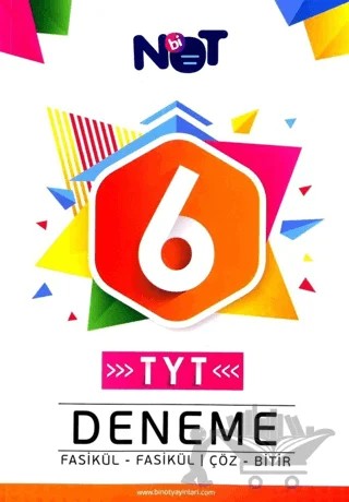 TYT 6lı Deneme – Kolektif – Bi Not Yayınları kitap kapağı