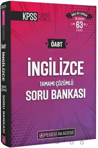 2021 KPSS ÖABT İngilizce Tamamı Çözümlü Soru Bankası – Kolektif – Pegem Akademi Yayıncılık kitap kapağı