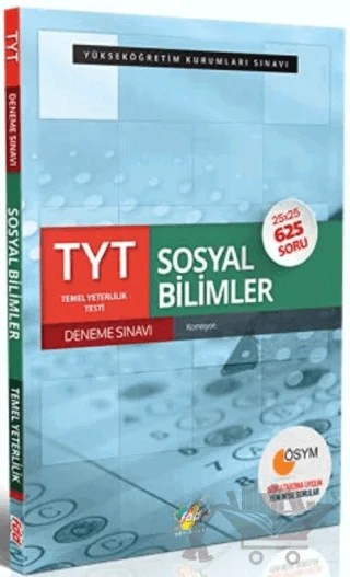 TYT Sosyal Bilimler Deneme Sınavı 25x25 – Kolektif – Fdd Yayınları kitap kapağı