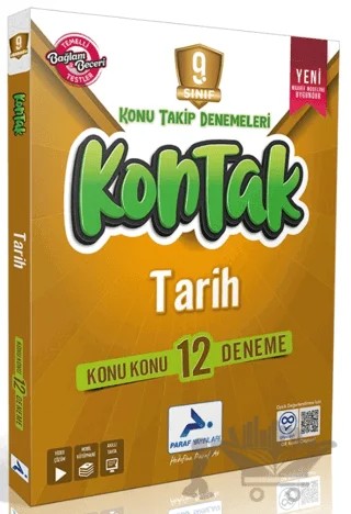 9. Sınıf Tarih Kontak Deneme – Kolektif – Paraf Yayınları kitap kapağı