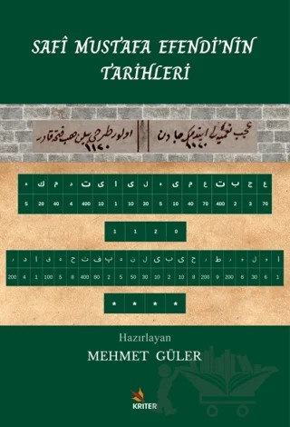 Safi Mustafa Efendi’nin Tarihleri – Mehmet Güler – Kriter Yayınları kitap kapağı