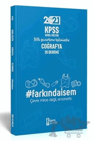 2021 KPSS Genel Kültür Coğrafya - 20 Deneme – Kolektif – İSEM Yayıncılık kitap kapağı