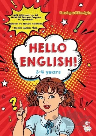 Hello English! 3-4 Years – Didem Aydın – Olimpos Çocuk kitap kapağı