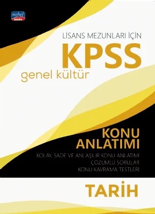 KPSS Genel Kültür TARİH Konu Anlatımı – Komisyon – Nobel Sınav kitap kapağı