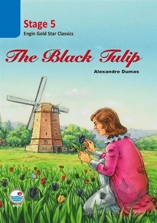 The Black Tulip - Stage 5 – Alexandre Dumas – Engin Yayınevi kitap kapağı