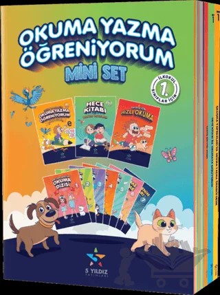 1. Sınıf Okuma Yazma Öğreniyorum Mini Set 7 Kitap – Kolektif – 5 Yıldız Yayınları kitap kapağı