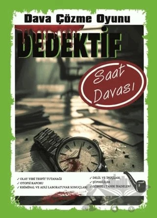 Cinayet Çözme Oyunu Dedektif - Saat Cinayeti – Kollektif – MT Dedektiflik kitap kapağı