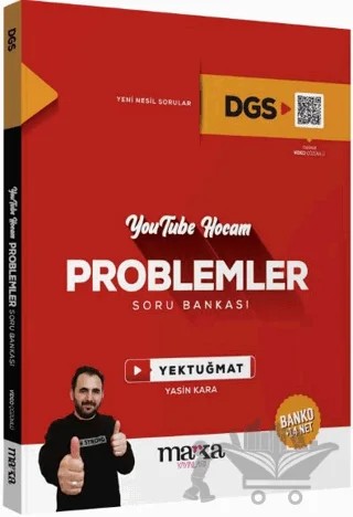 2025 DGS Youtube Hocam Problemler Soru Bankası – Yasin Kara – Marka Yayınları kitap kapağı