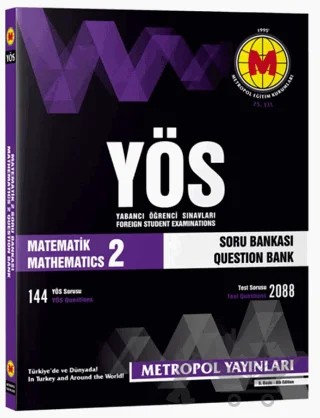 YÖS Matematik - 2 Soru Bankası – Kolektif – Metropol Yayınları kitap kapağı